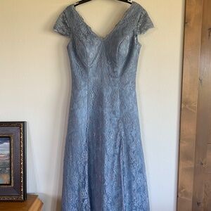 Dusty blue dress